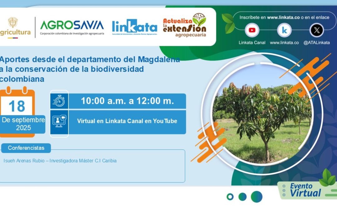 Evento virtual – Conferencia sobre los aportes desde el departamento del Magdalena a la conservación de la biodiversidad