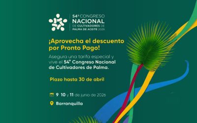 Barranquilla será sede del 54° Congreso Nacional de Cultivadores de Palma de Aceite 2026